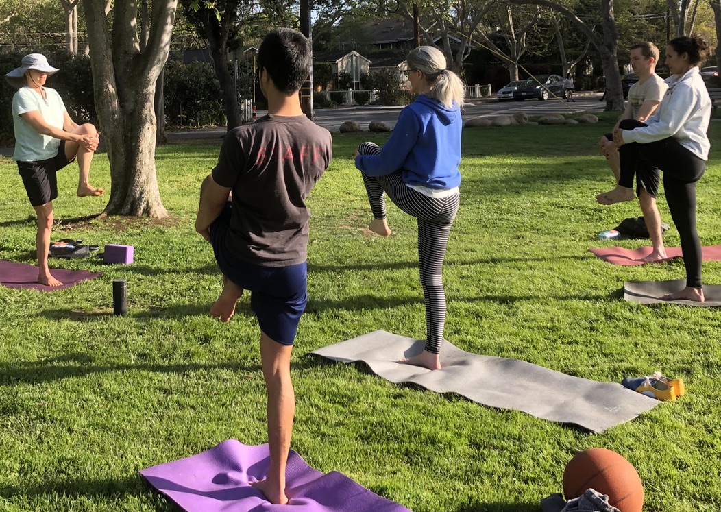 Yoga in the park